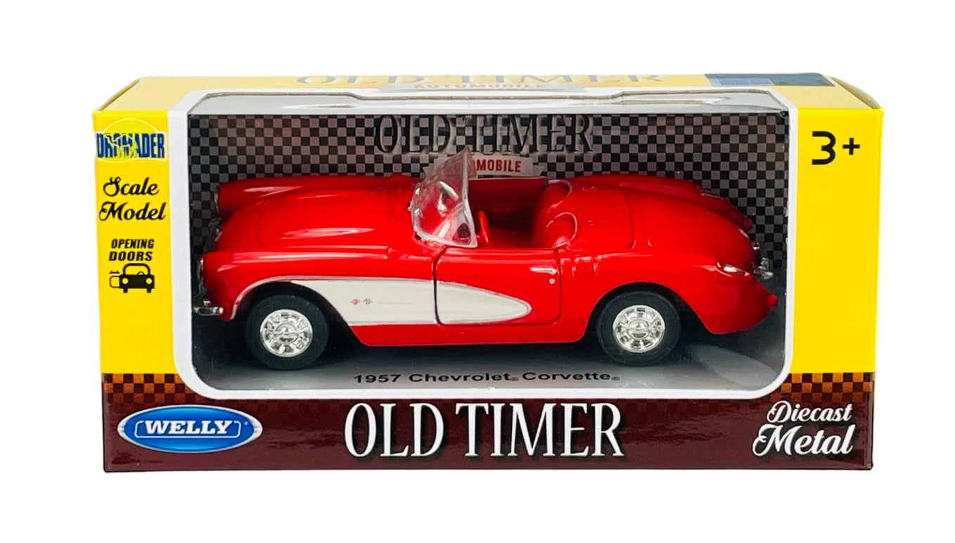 ミニカー シボレーコルベット 模型 レッド ギフト プレゼント お誕生日 お祝い Amazon.co.jp: おもちゃ 1957 chevrolet シボレー corvette